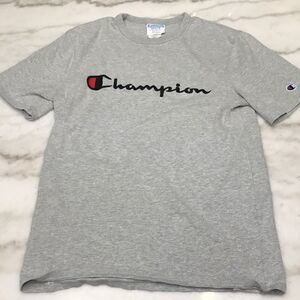 Champion T-Shirt Medium Fully Embroidered Grey